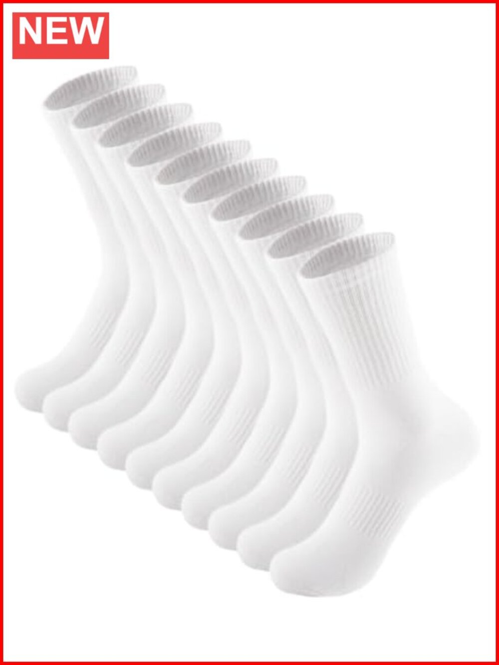 Womens Crew Socks 5 Pairs Thin Cotton Athletic Running Hiking Casual